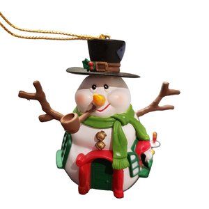 Traditions Collectible Snowman House with Penguin Gift Vintage Ornament